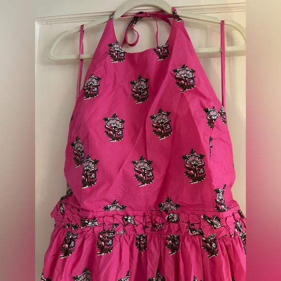 RHODE SALENA DRESS MARIGOLD FLOWER HOT PINK Size XL - Picture 4 of 7